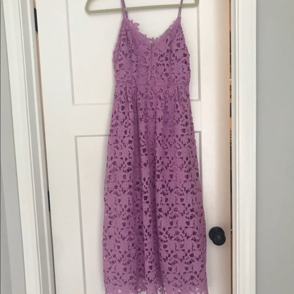 ASTR the label lace midi dress